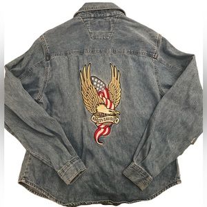 Harley-Davidson Jean Shirt - Women’s Size Medium